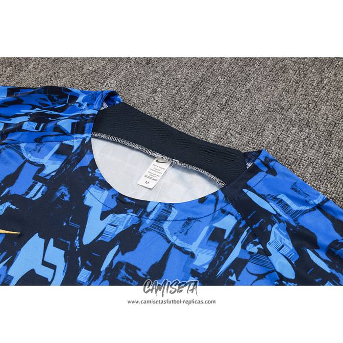 Chandal del Chelsea 2023-2024 Manga Corta Azul - Pantalon Corto